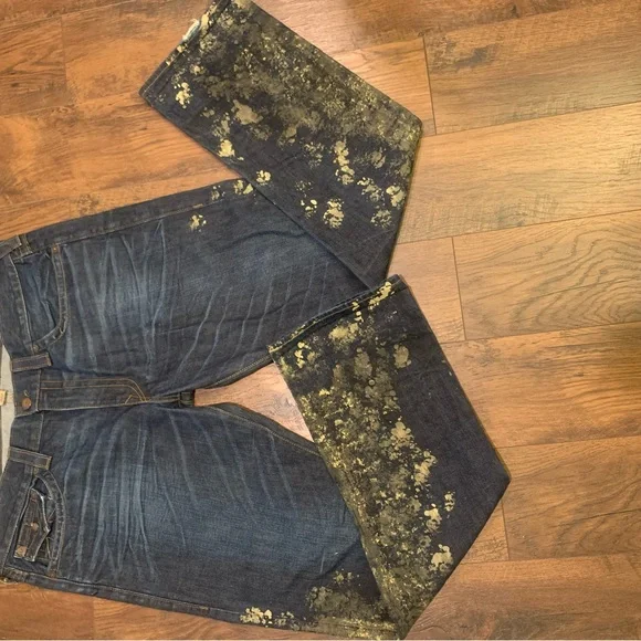 True religion, Ricky, mud, splash, jeans, dark blue, relaxed straight - Picture 3 of 16